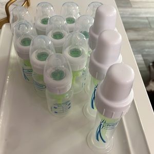 10 pc Dr brown 2oz bottles, 3pc Accufeed Baby Bottle System with Preemie Nipple